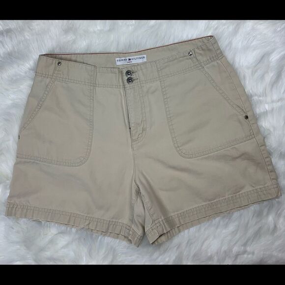 Tommy Hilfiger Women's Khaki Shorts Size 10 - Picture 1 of 7